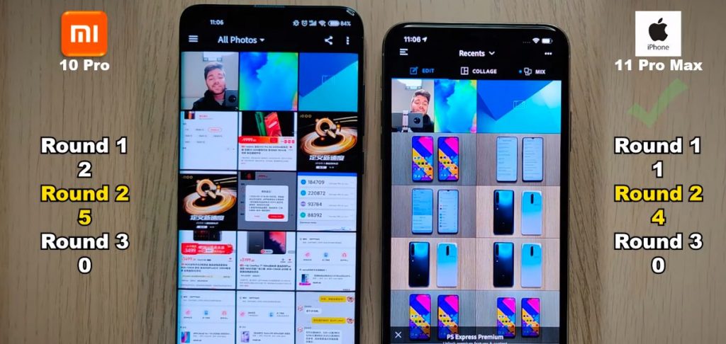 Xiaomi Mi 10 Pro порівняли з iPhone 11 Pro Max