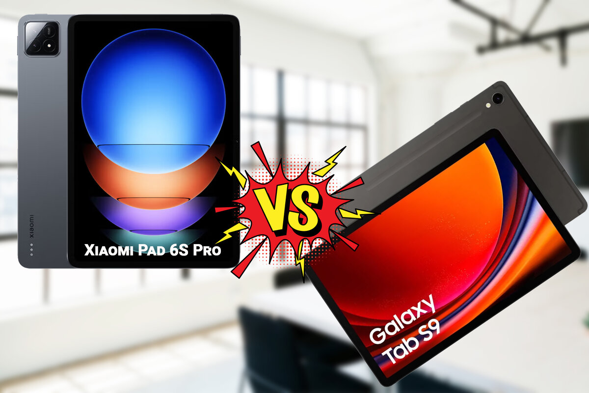 Xiaomi Pad 6S Pro і Samsung Galaxy Tab S9
